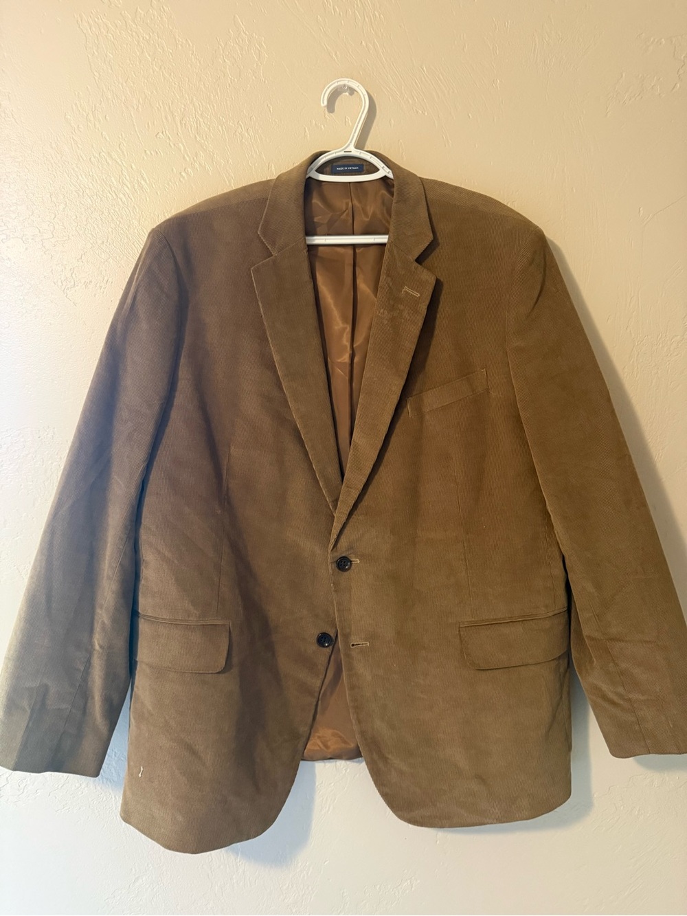 Stafford Men's Brown Corduroy Sport Coat